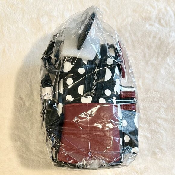 NWT RARE Disney Loungefly Minnie Mouse Polka Dot Mini Bag Backpack - Picture 6 of 9